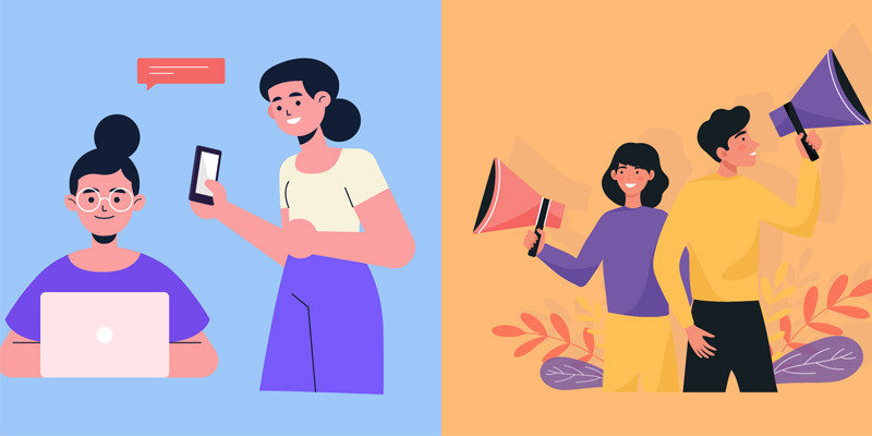 Alt: Hình ảnh so sánh giữa người hướng nội và hướng ngoại, thể hiện sự khác biệt trong cách họ tiếp cận với thế giới xung quanh.