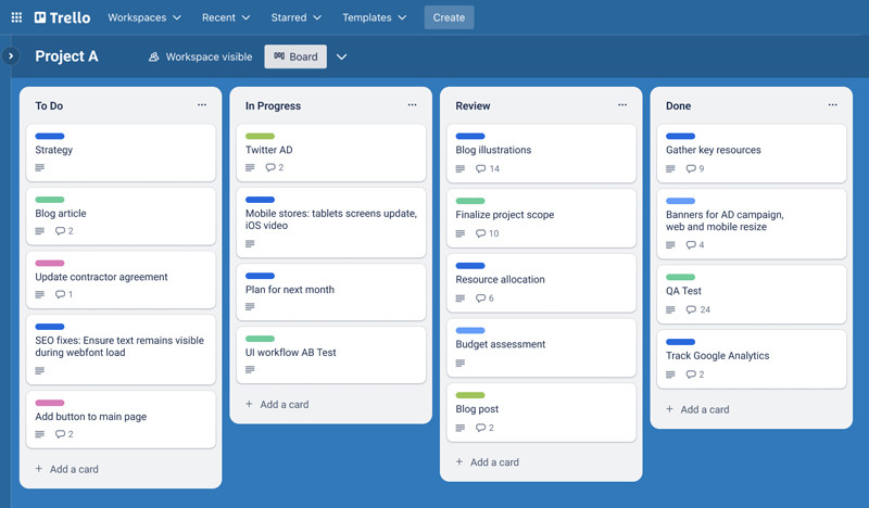 Ứng dụng nhắc việc miễn phí Trello