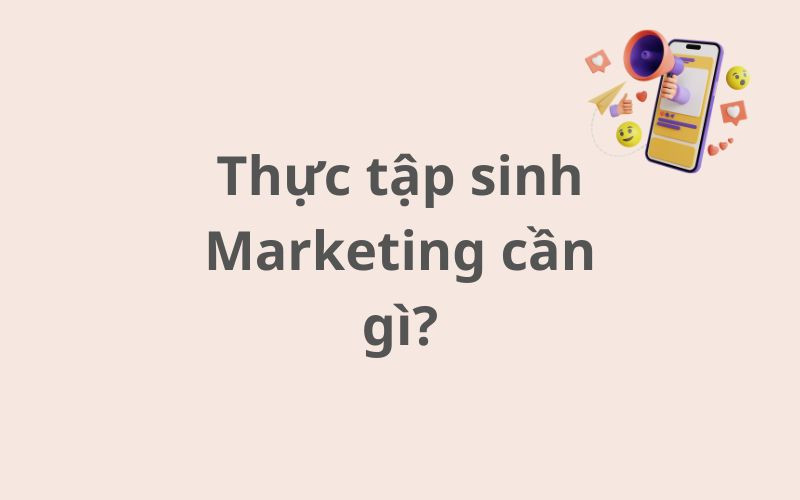 Ứng tuyển thực tập sinh Marketing cần gì