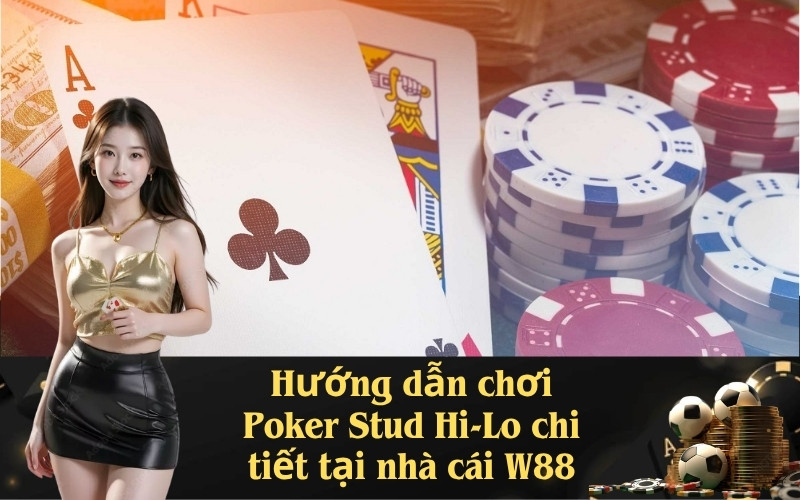 Hướng dẫn chơi Poker Stud Hi-Lo chi tiết tại nhà cái W88