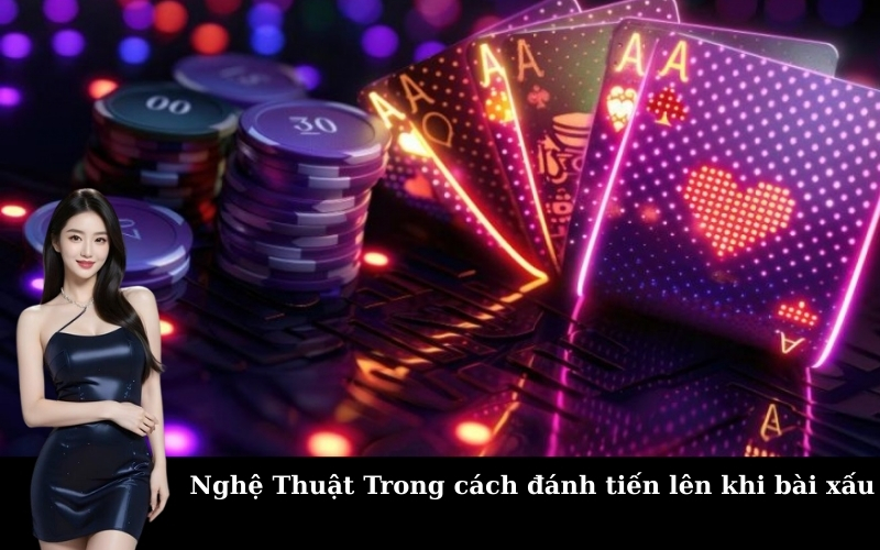 Nghệ Thuật Trong cách đánh tiến lên khi bài xấu